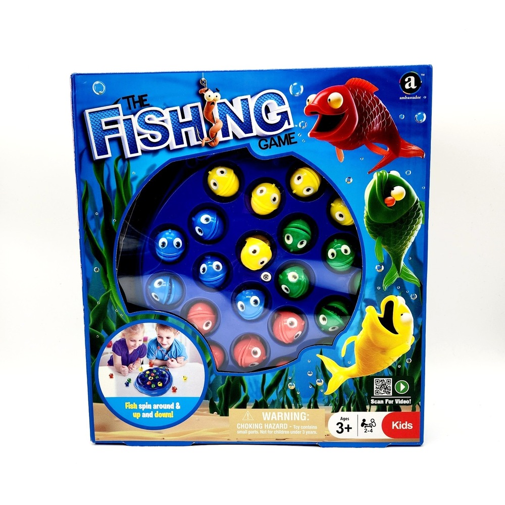 Classic Fishing Game for Kids – 2-4 Players Motorized Arcade Toy Ages 3+